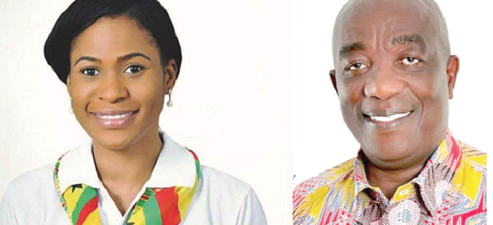Ms Ebi Bright- NDC parliamentary candidate for the Tema Central Constituency and Mr Kofi Brako — NPP incumbent MP